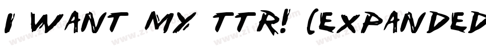 i want my ttr! (expanded)字体转换